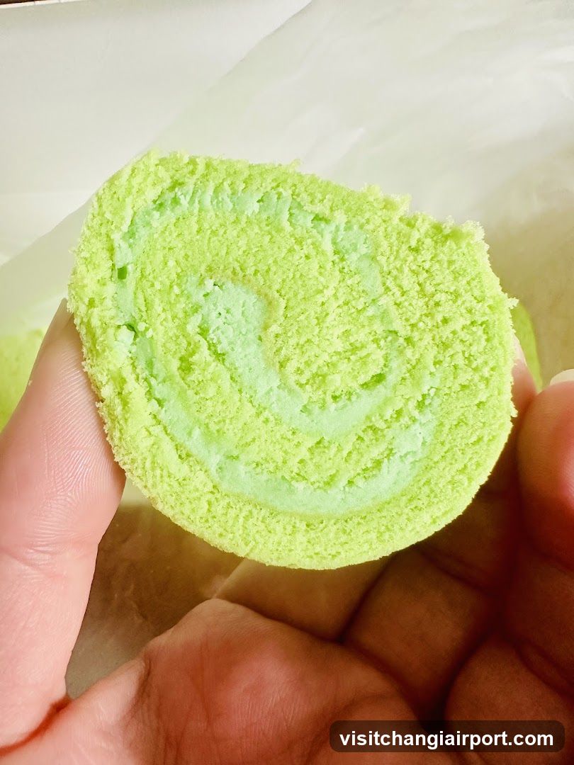 Green Swirl Cake Roll