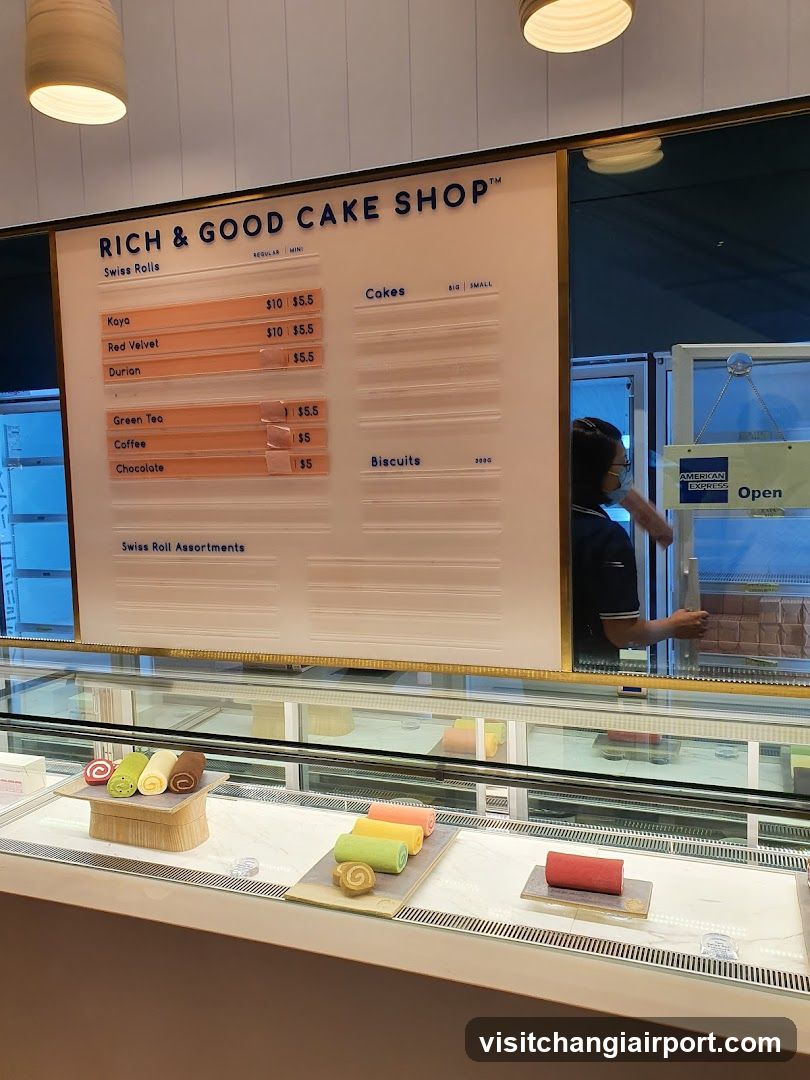 Rich & Good Cake Shop Menu Board