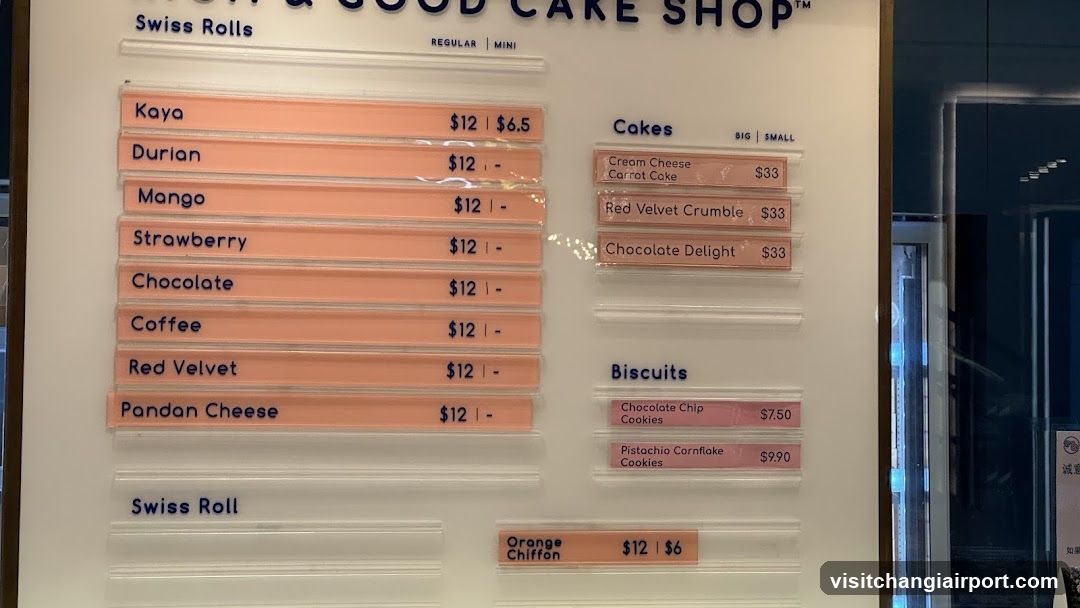 Swiss Rolls & Cakes Menu Board