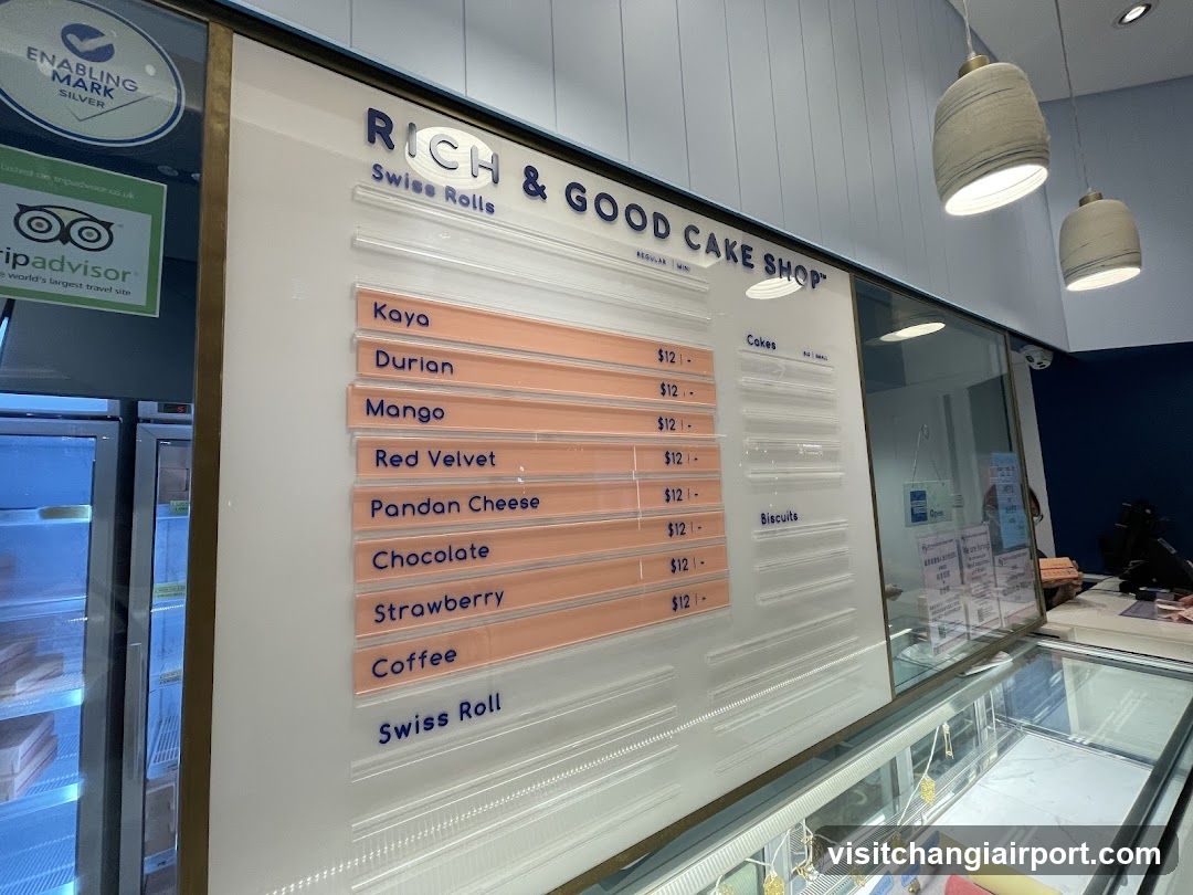 Rich & Good Cake Shop Menu Board