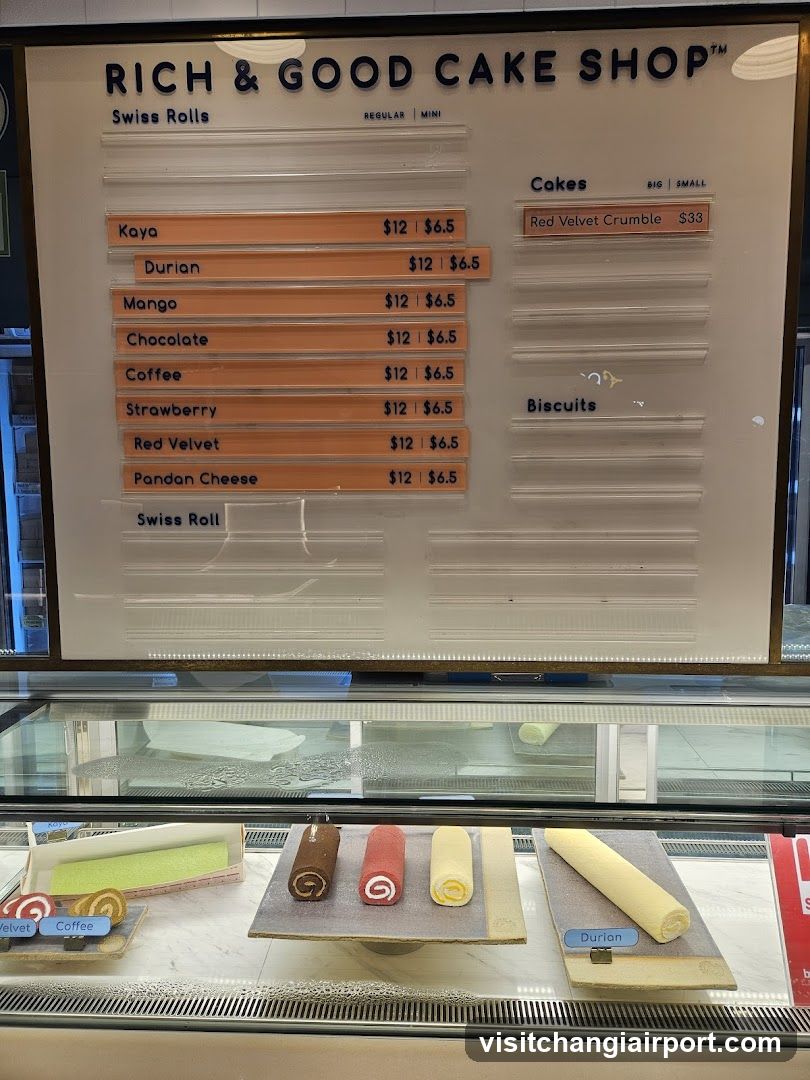 Rich & Good Cake Shop Menu Board