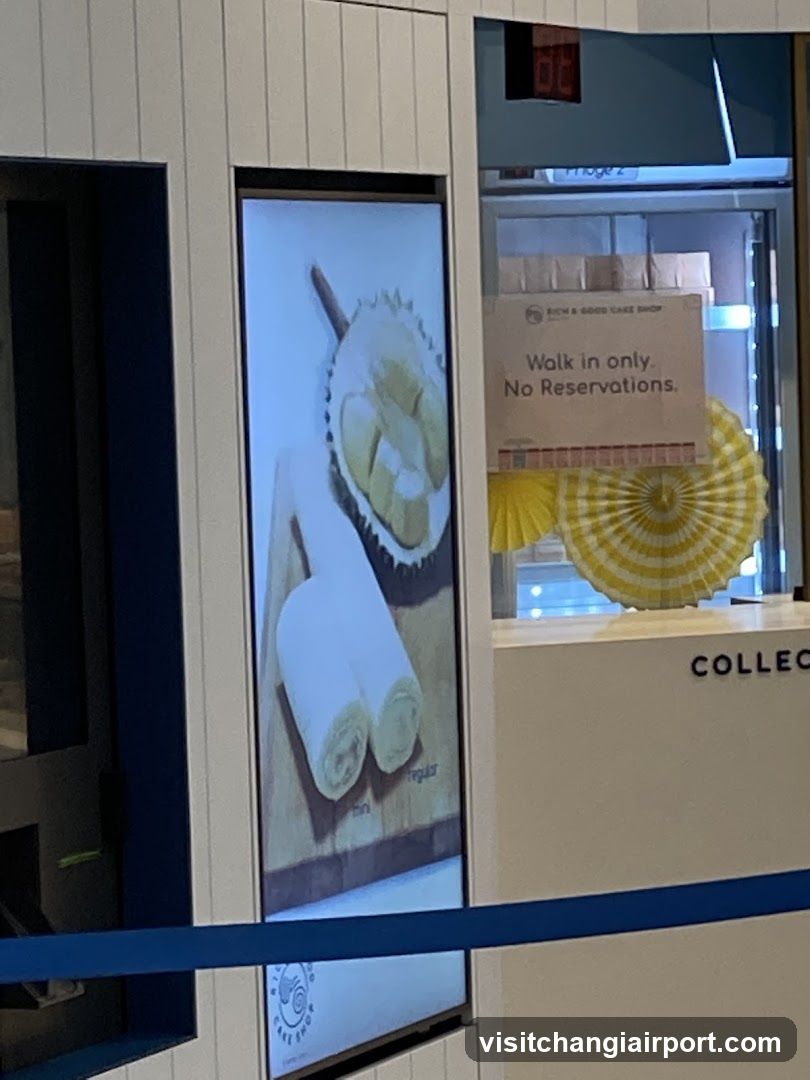 Durian and Cake Shop Display