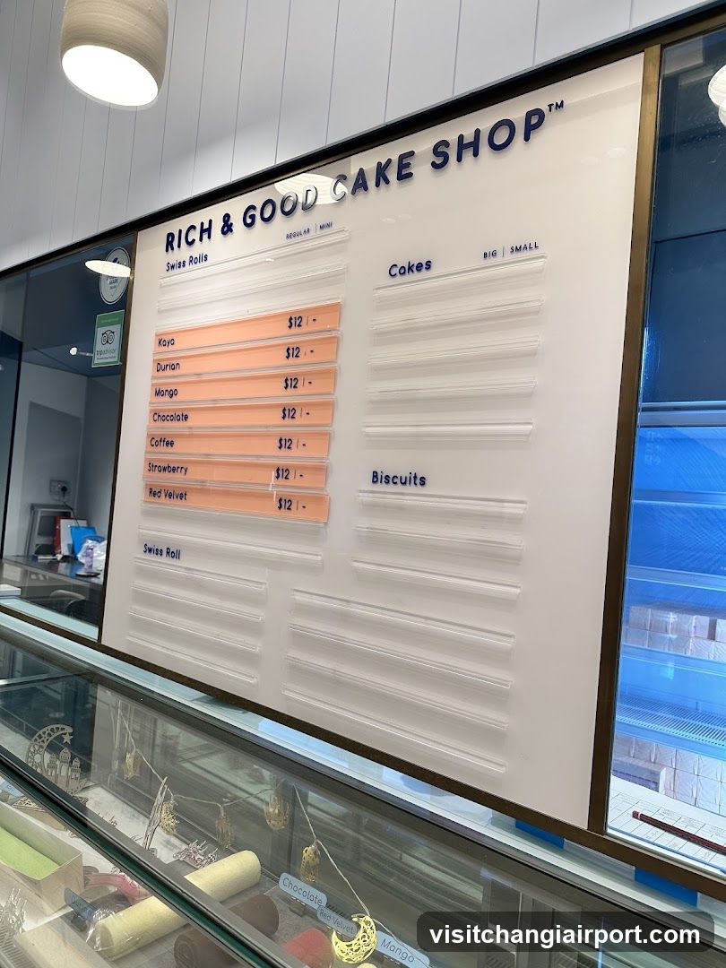 Rich & Good Cake Shop Menu Board