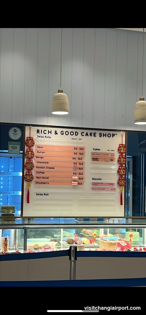 Rich & Good Cake Shop Menu Board