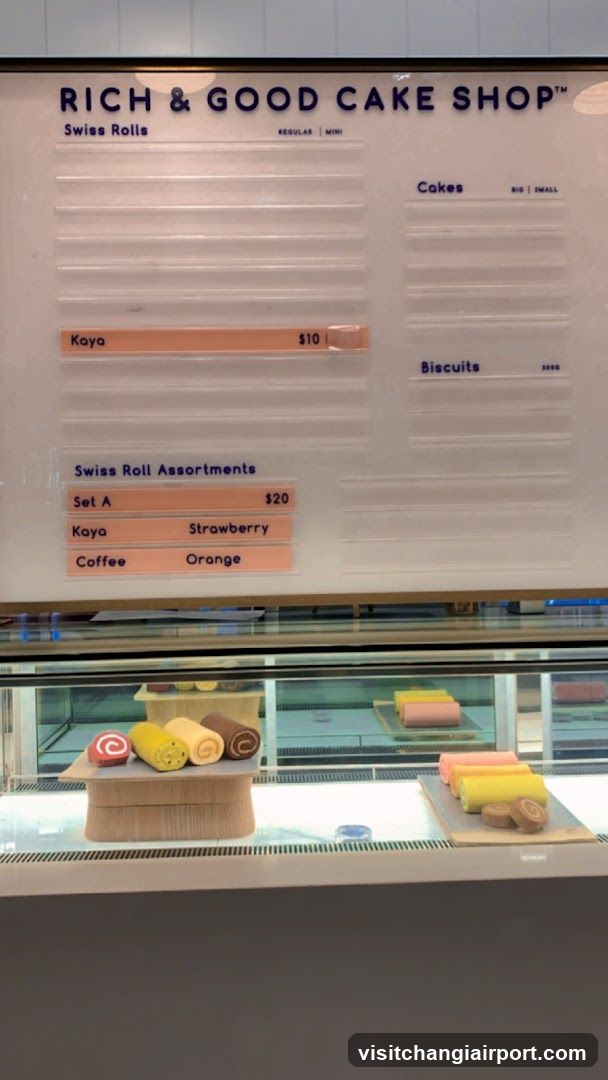 Rich & Good Cake Shop Menu Board