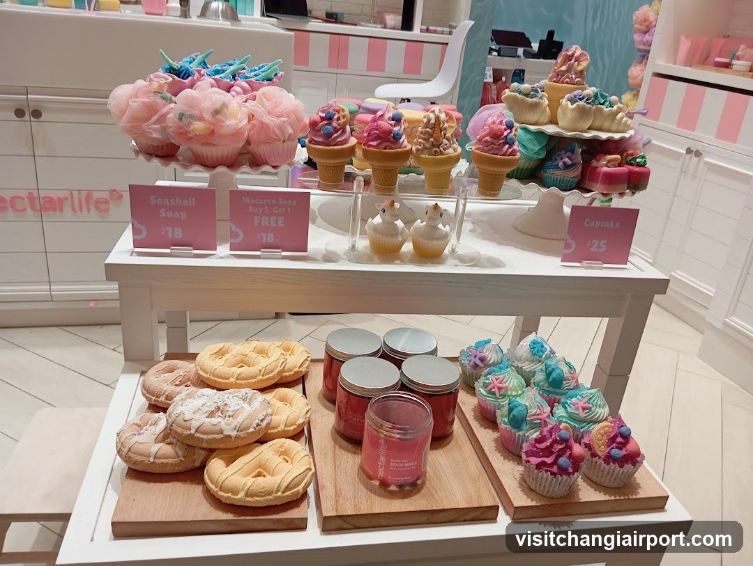 Cupcake and Soap Display