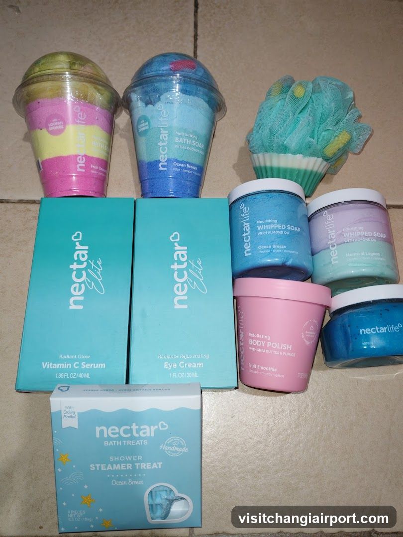 Nectar Bath & Body Products Display