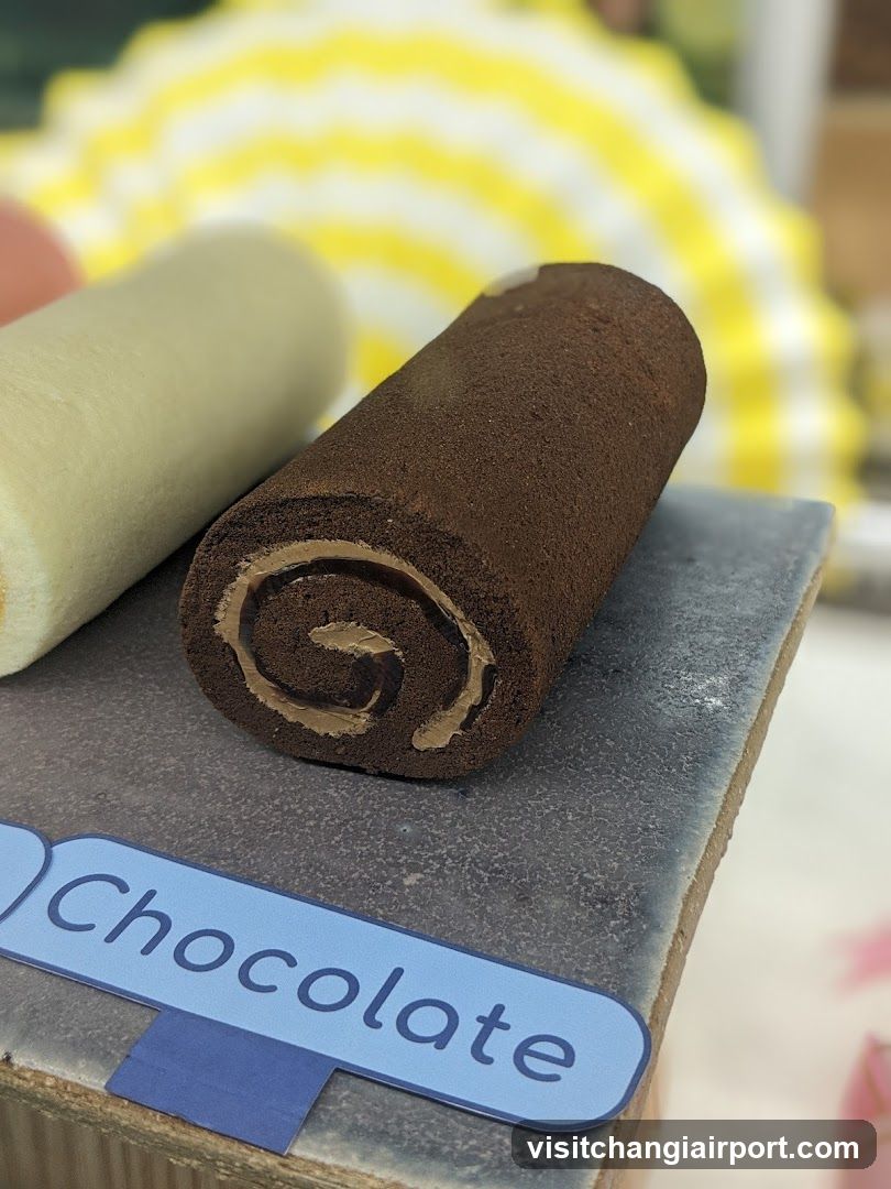 Chocolate Roll Cake Display