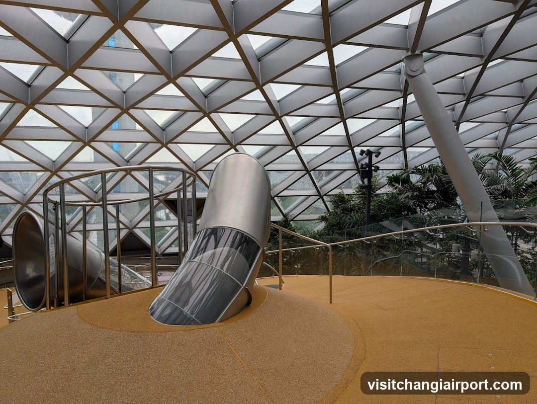 Playground inside a glass dome