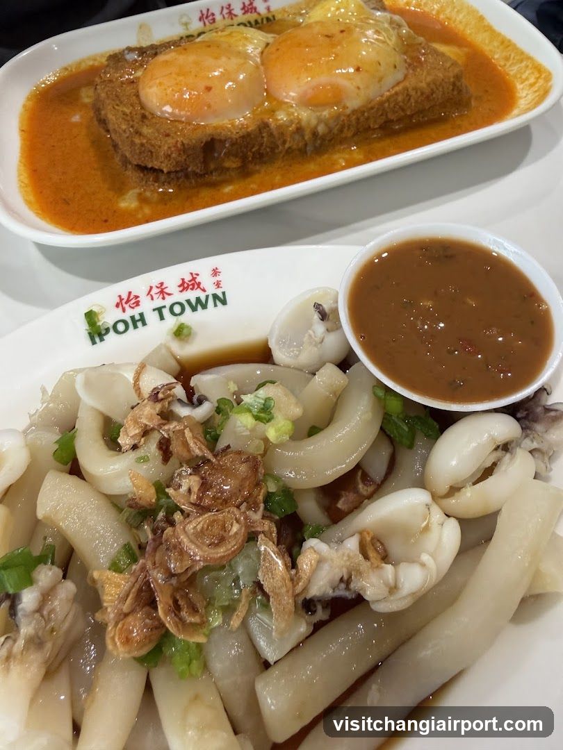 Food dishes on plates