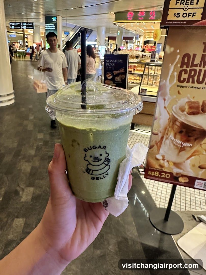 Matcha Drink in Mall