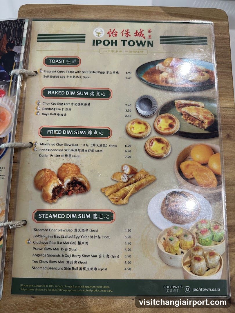 Ipoh Town Menu