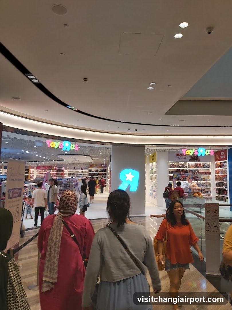 Shopping Mall Interior with Toys R Us Storefronts