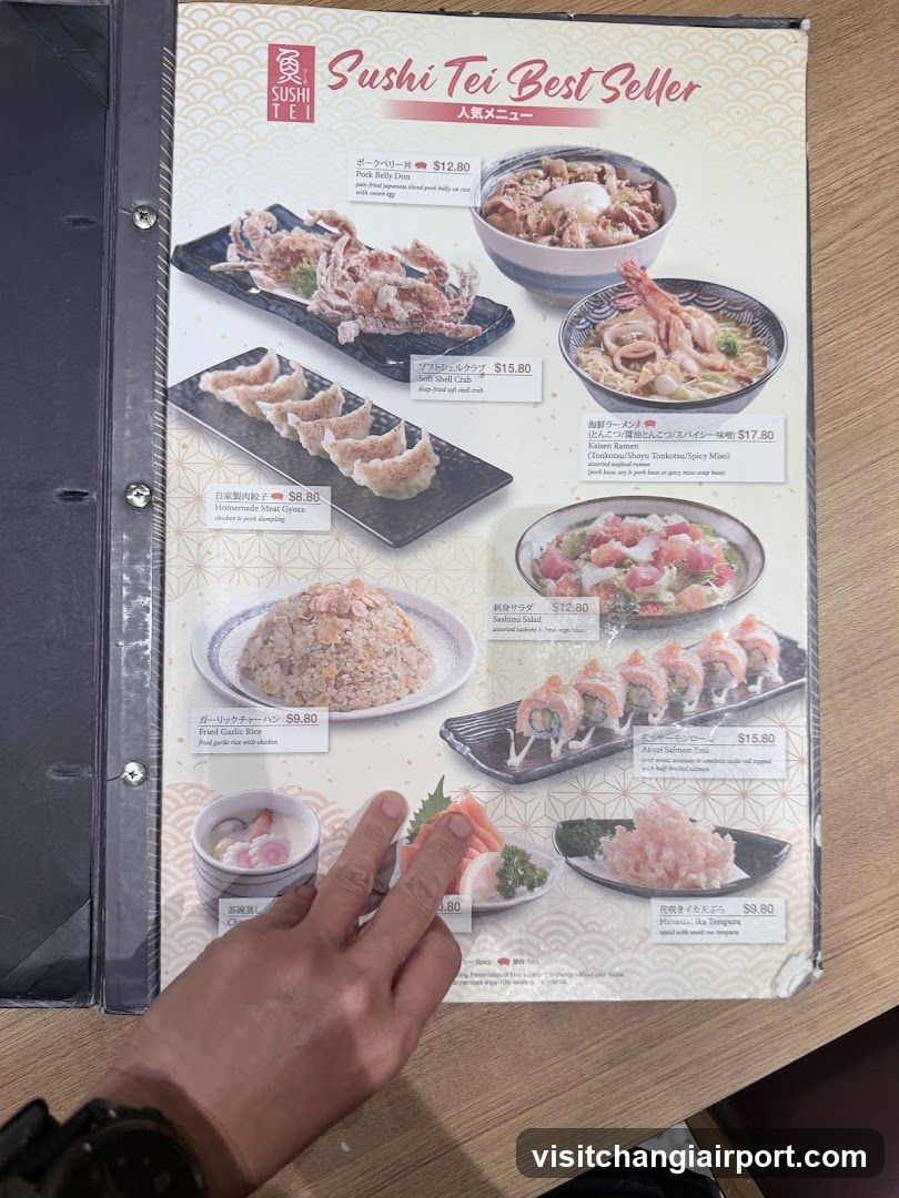 Sushi Tei Best Seller Menu