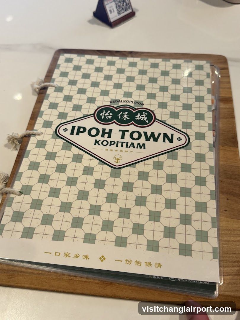 Ipoh Town Kopitiam Menu Cover