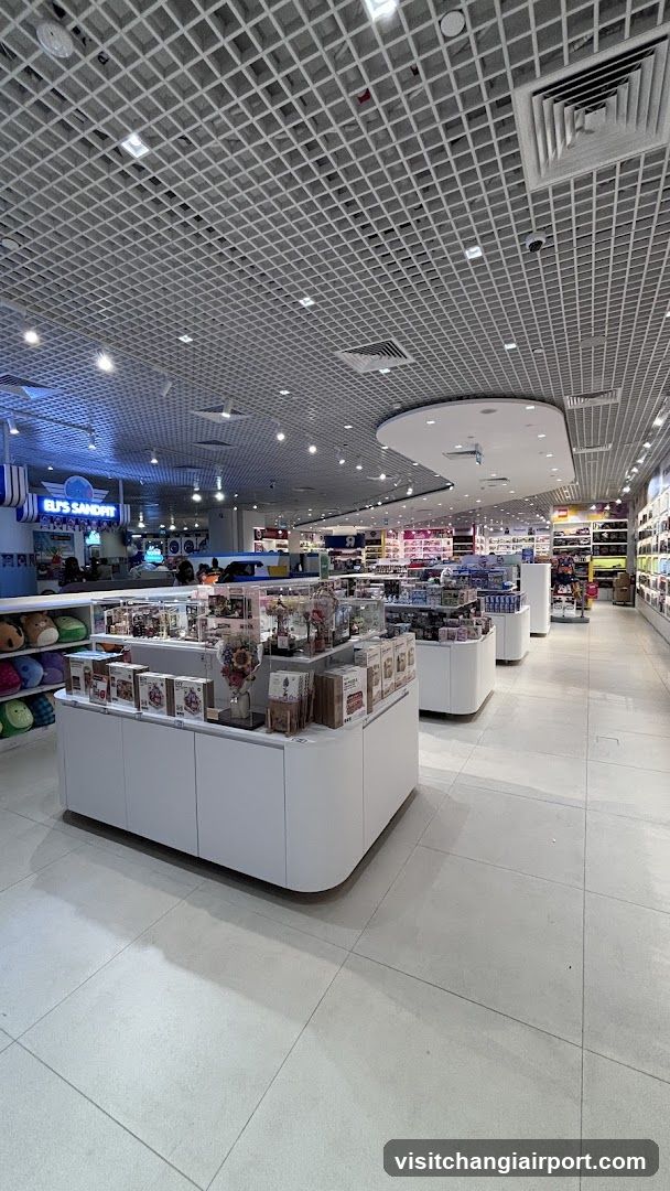 Interior of a retail store with product displays