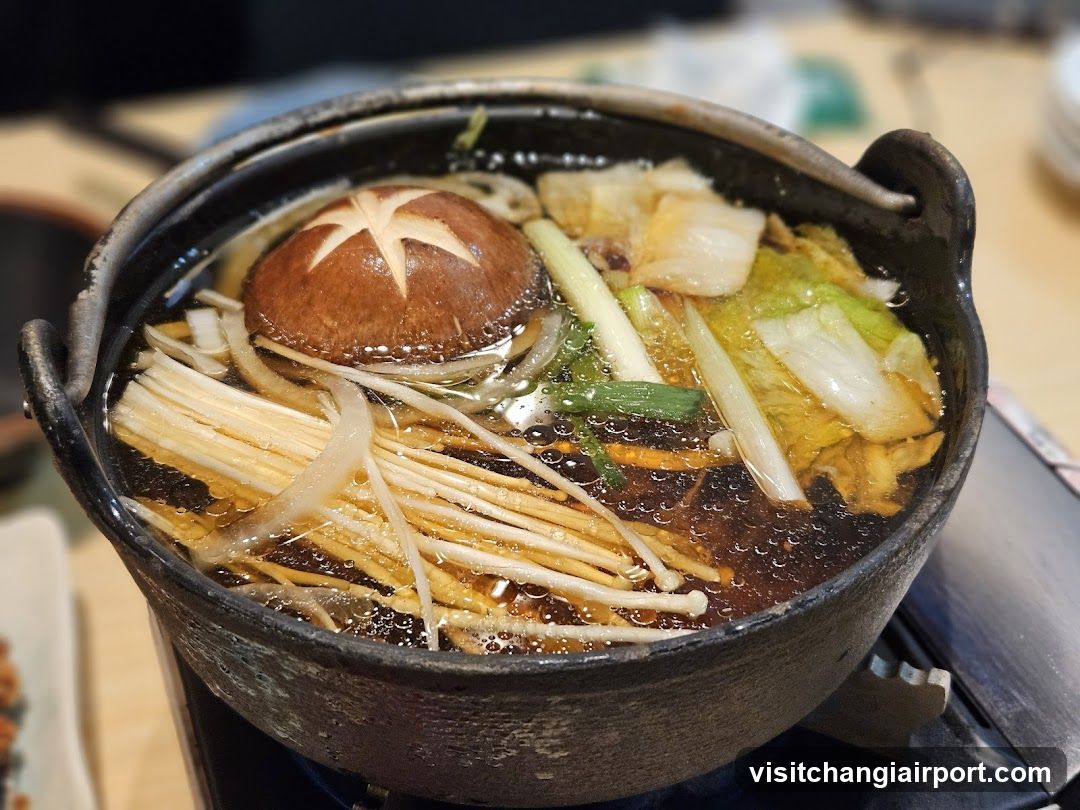 Hot Pot with Mushrooms and Vegetables