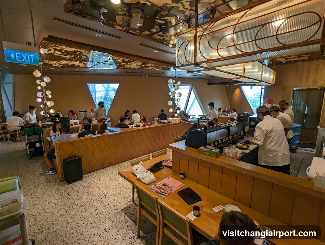 Restaurant Interior with Dining Area and Kitchen