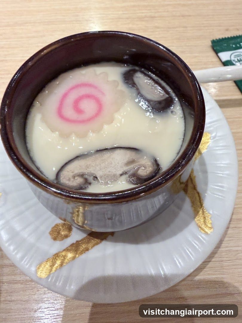 Mushroom and Pink Swirl Dessert Bowl