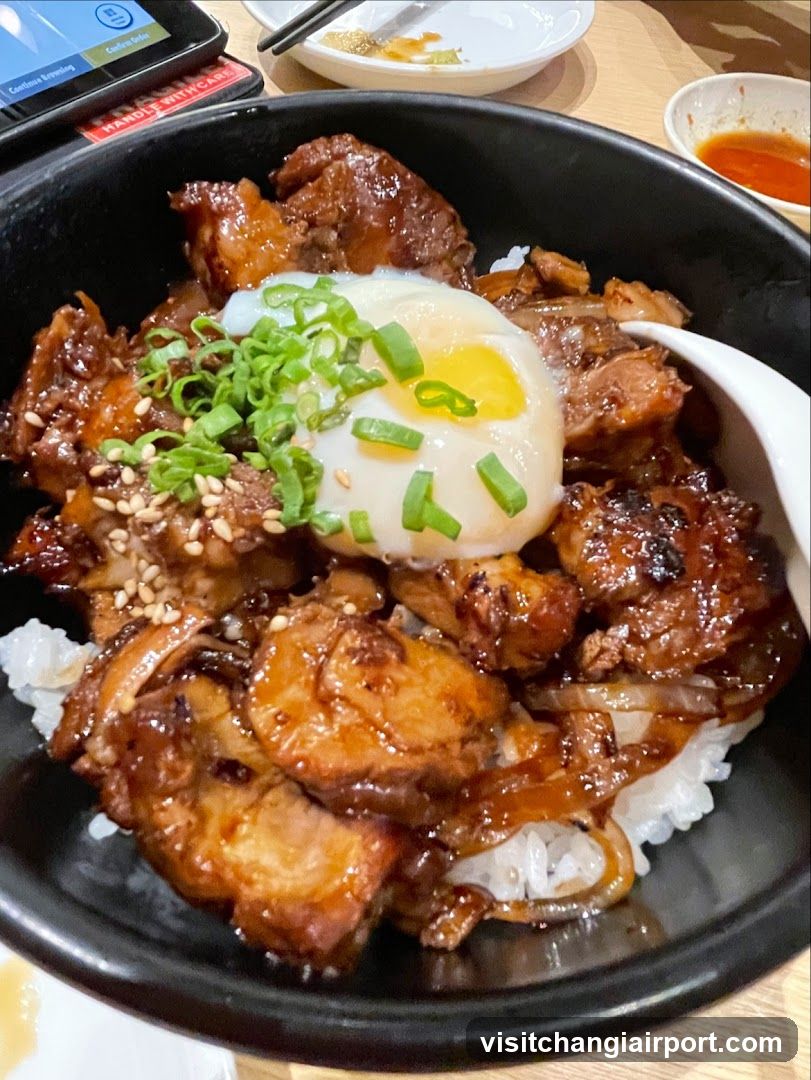Soy Glazed Chicken Rice Bowl with Egg