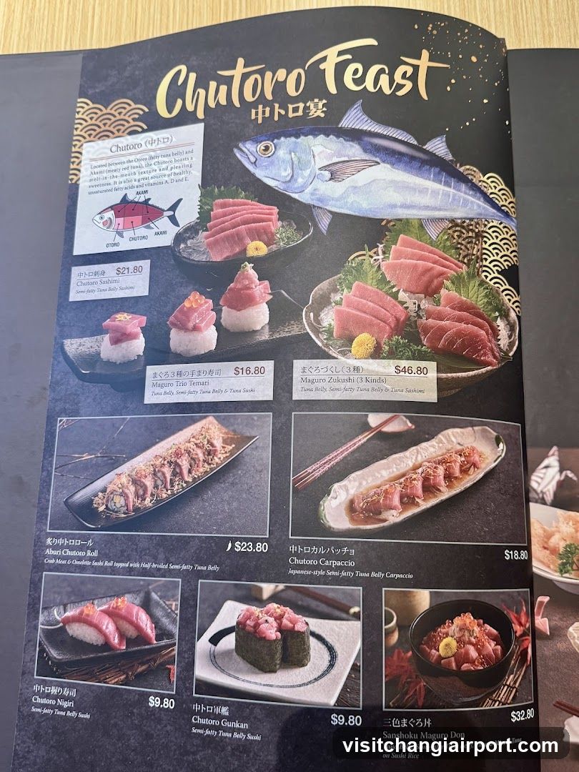 Chutoro Feast Menu