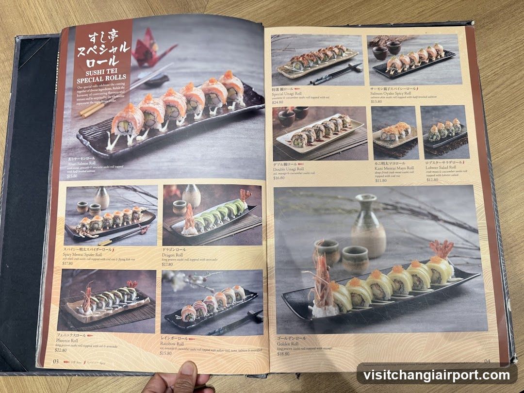 Sushi Special Rolls Menu