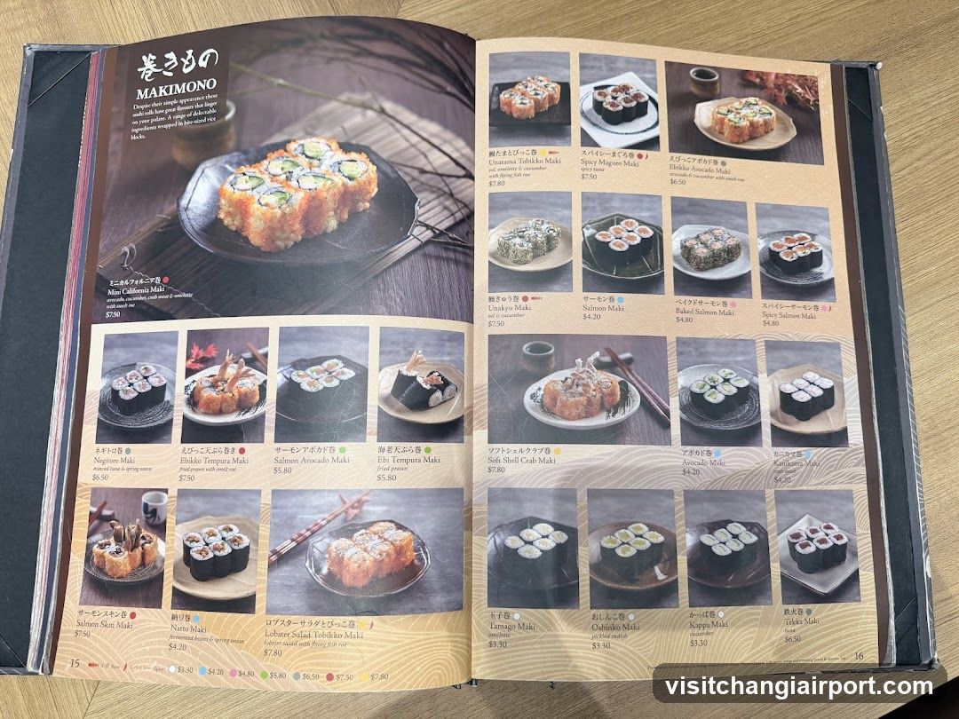 Sushi Menu Page