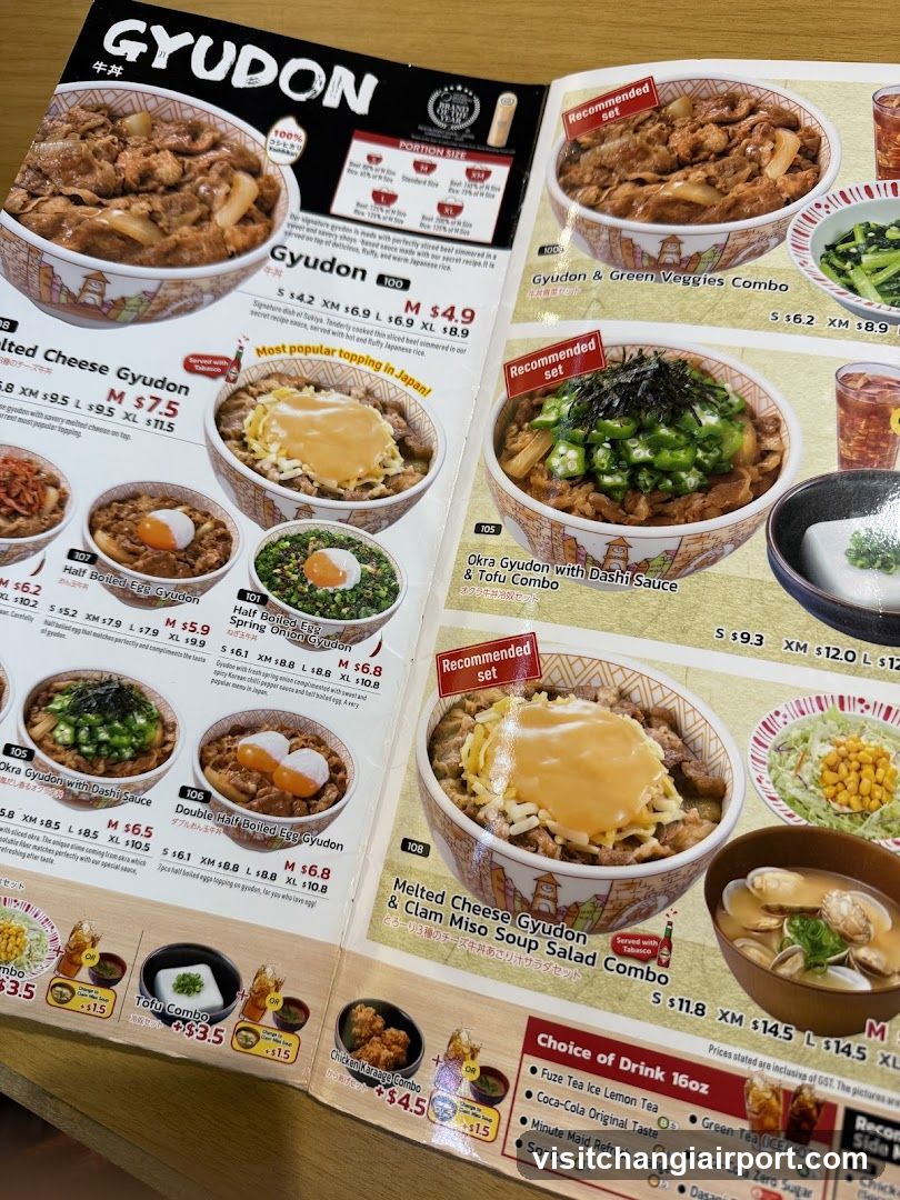 Gyudon Menu