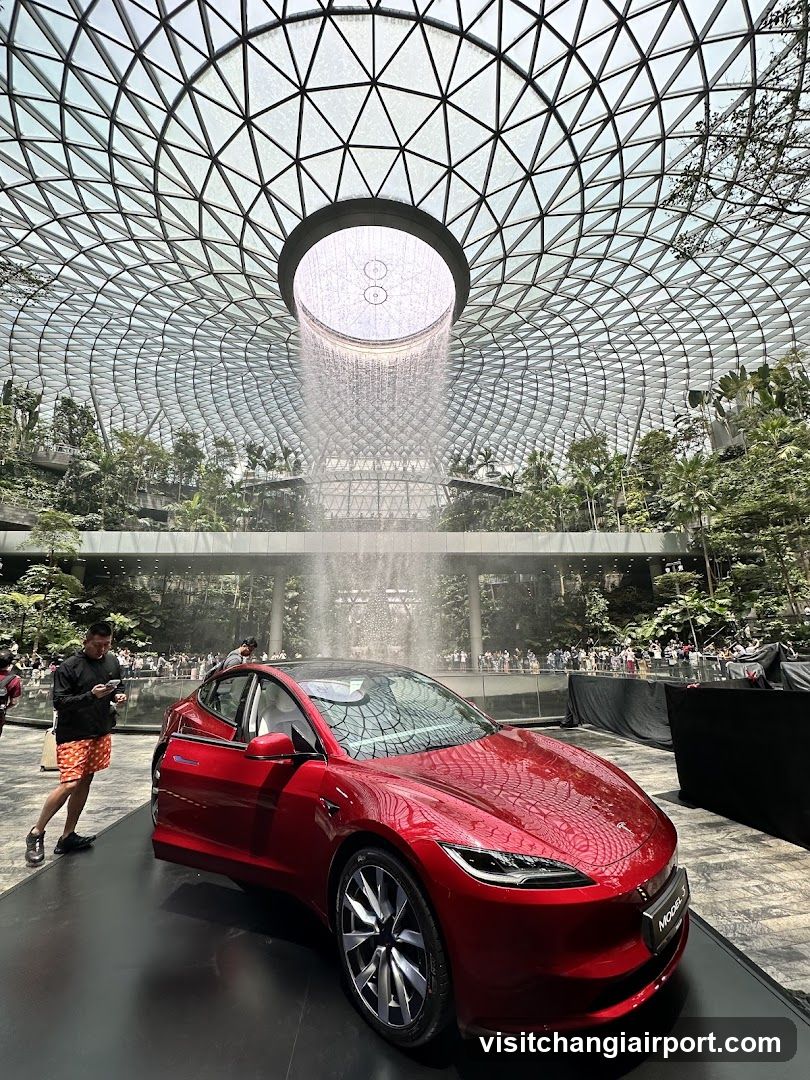 Tesla Model Y at Marina Bay Sands