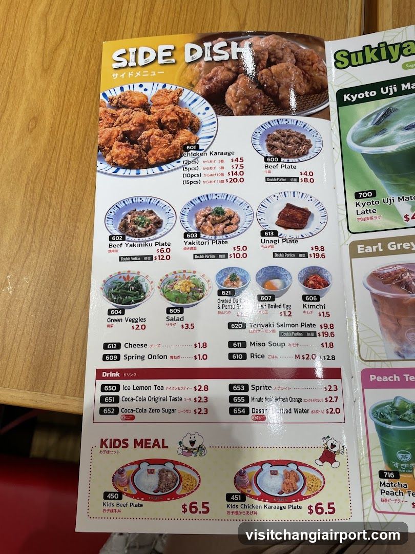 Side Dish Menu