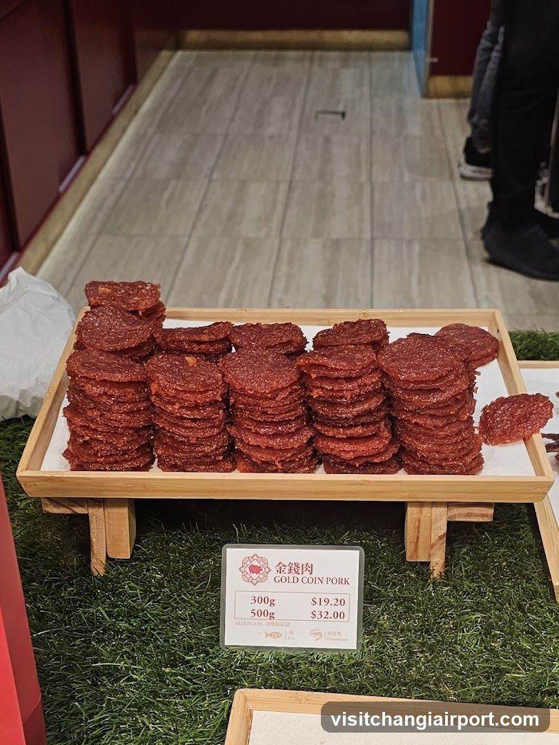 Gold Coin Pork Display