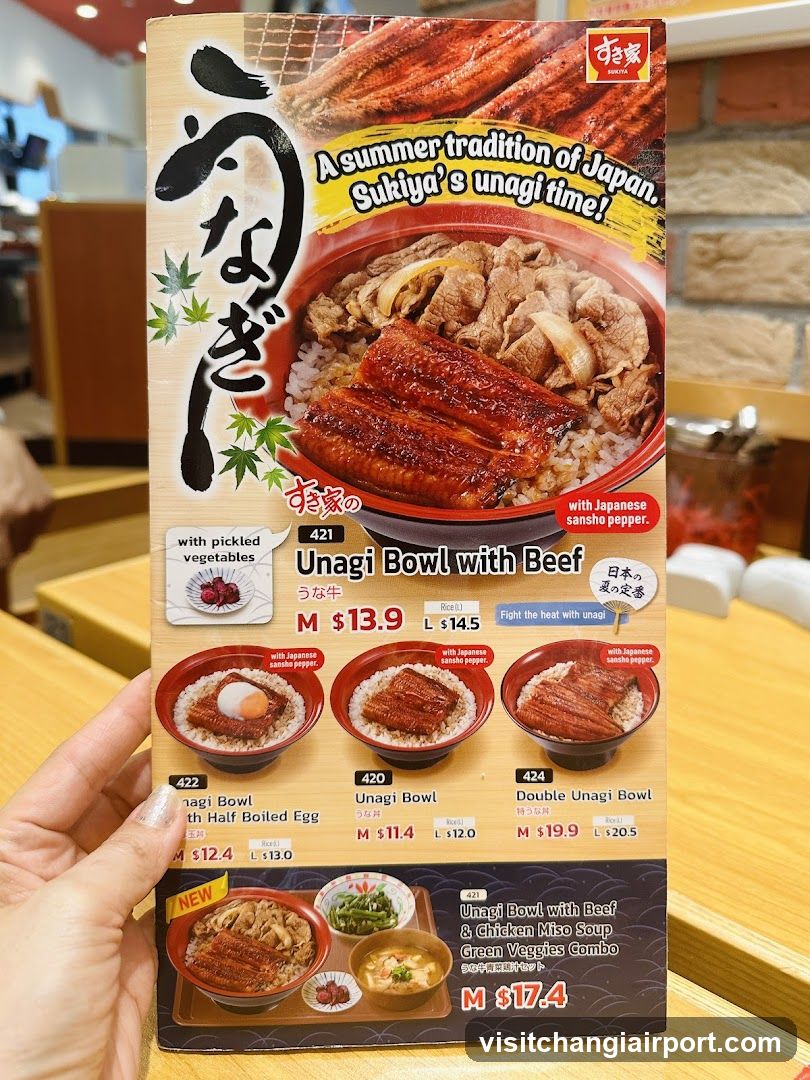 Unagi Bowl Menu