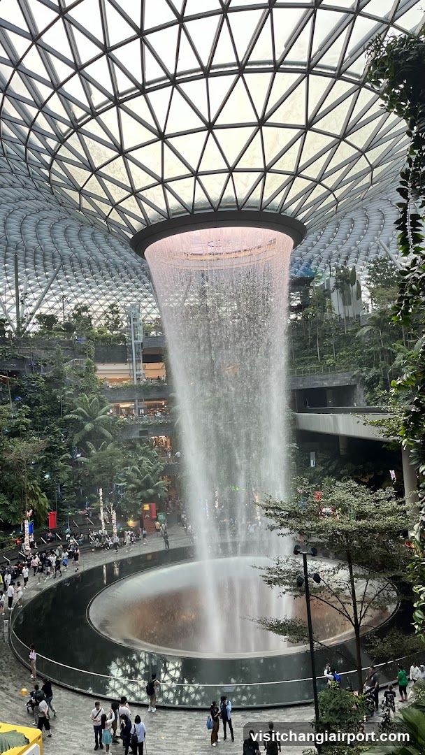 The Rain Vortex at Jewel Changi Airport