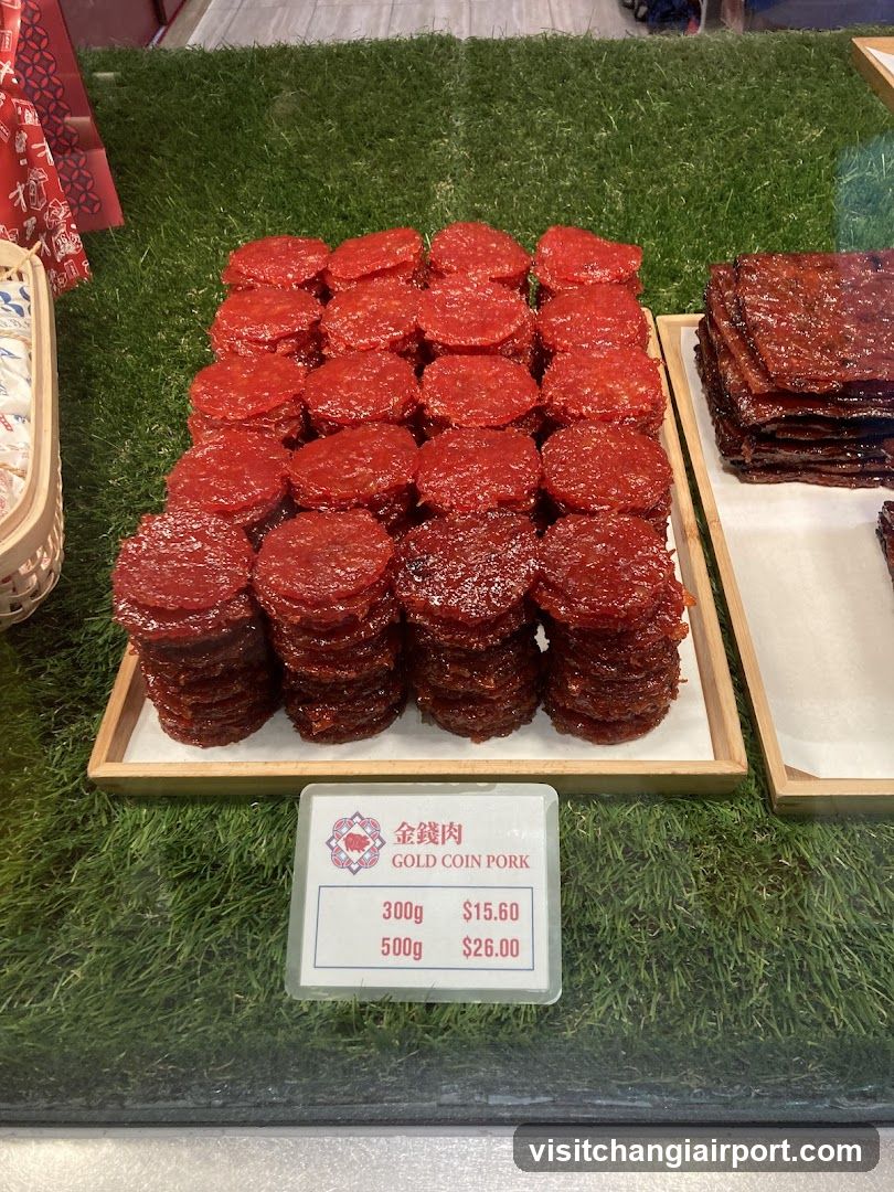 Gold Coin Pork Display