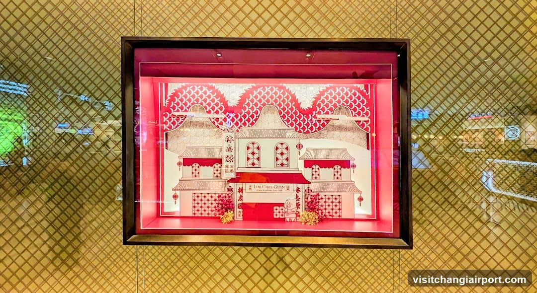 Red Paper Cut Art Display