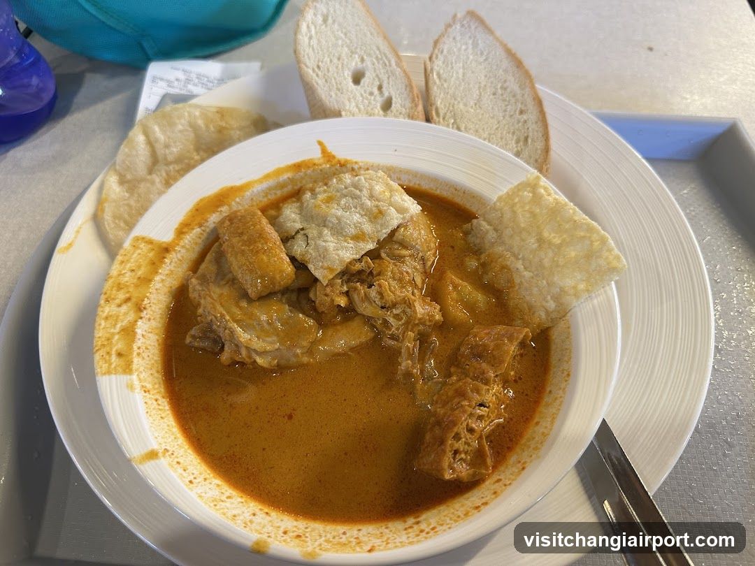 Curry Dish with Bread and Flatbread
