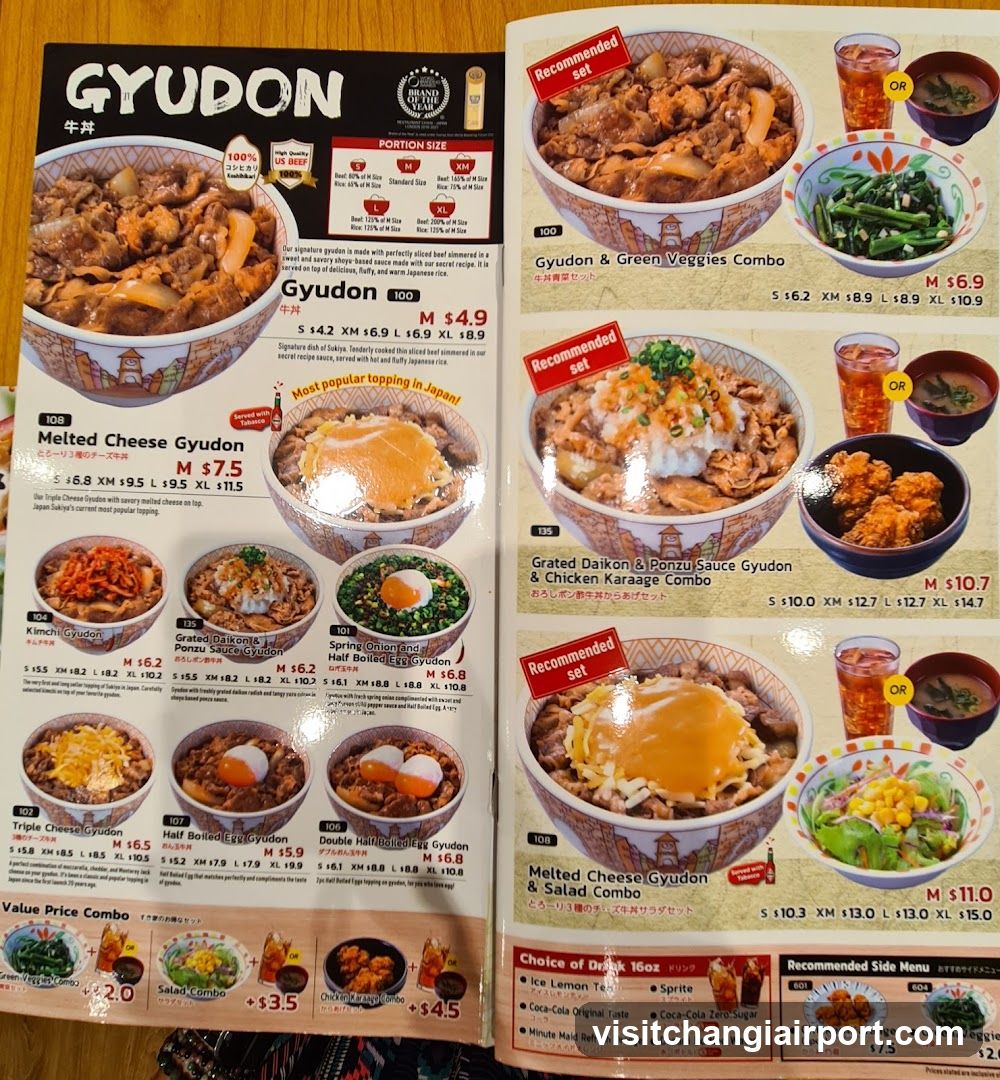 Gyudon Menu