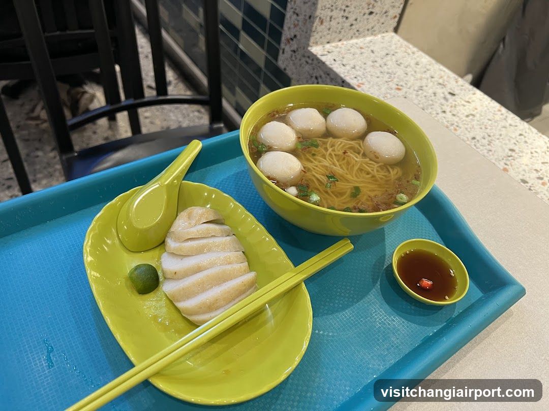 Noodle and Fish Ball Meal