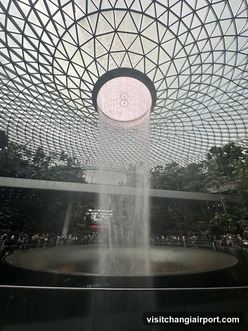 The Cloud Forest at Jewel Changi Airport