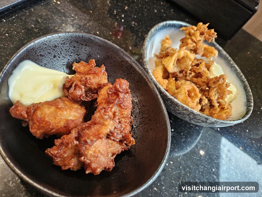 Fried Chicken and Tempura with Sauce