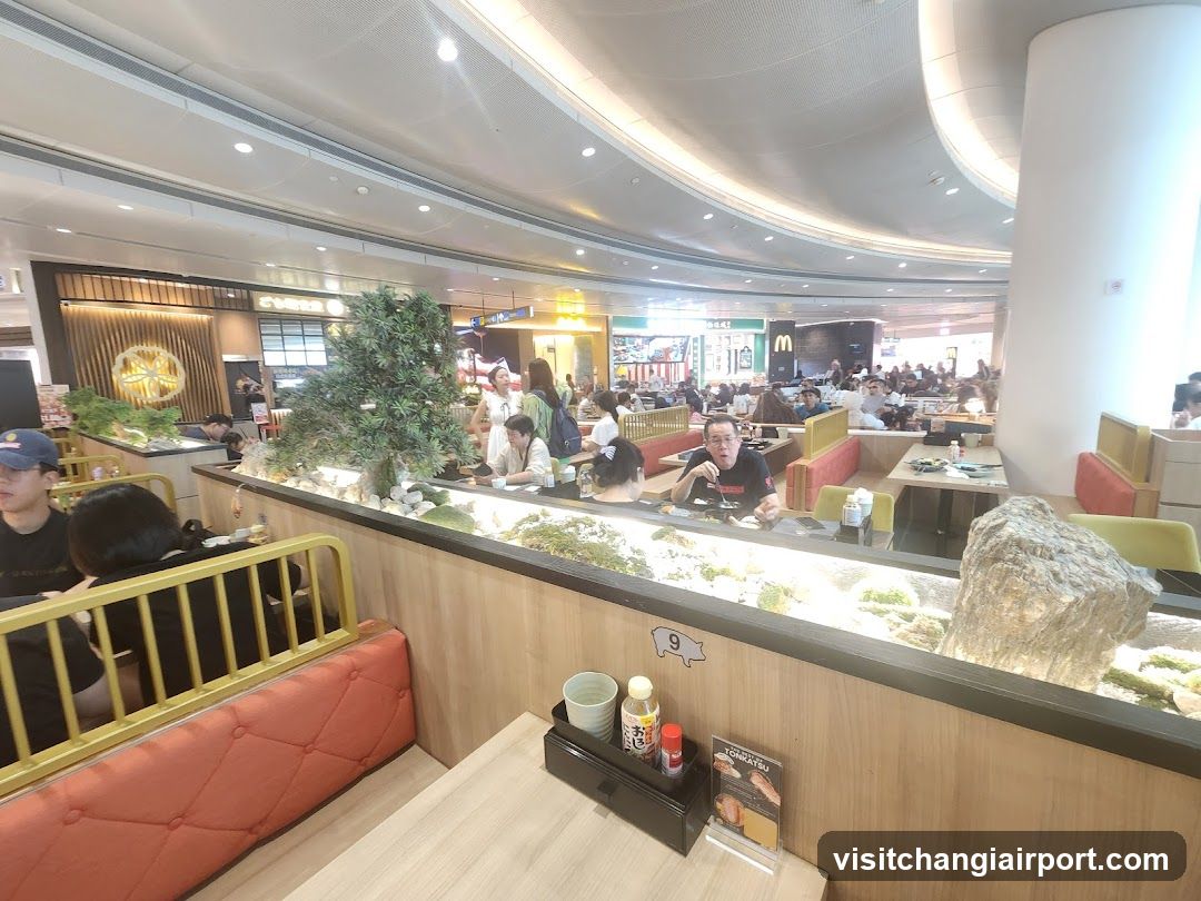 Food Court Interior with Dining Area