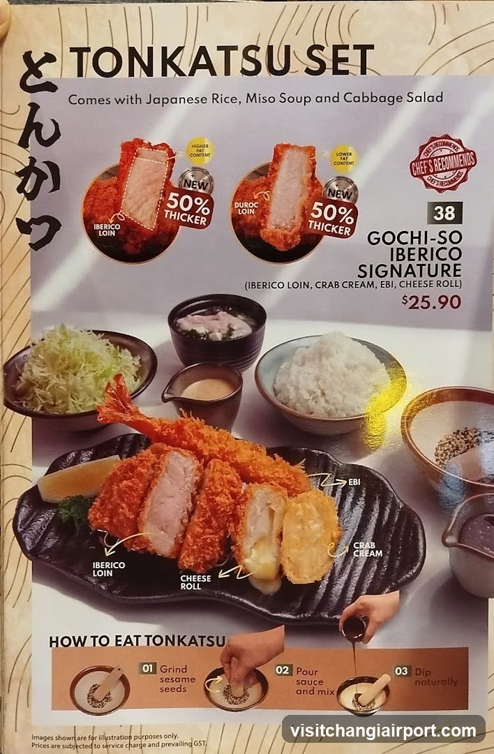 Tonkatsu Set Menu Page