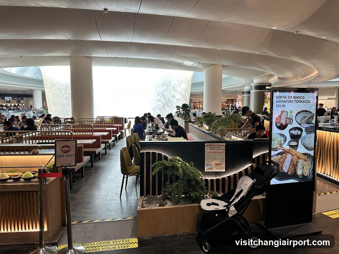 Restaurant Interior with Digital Menu Display