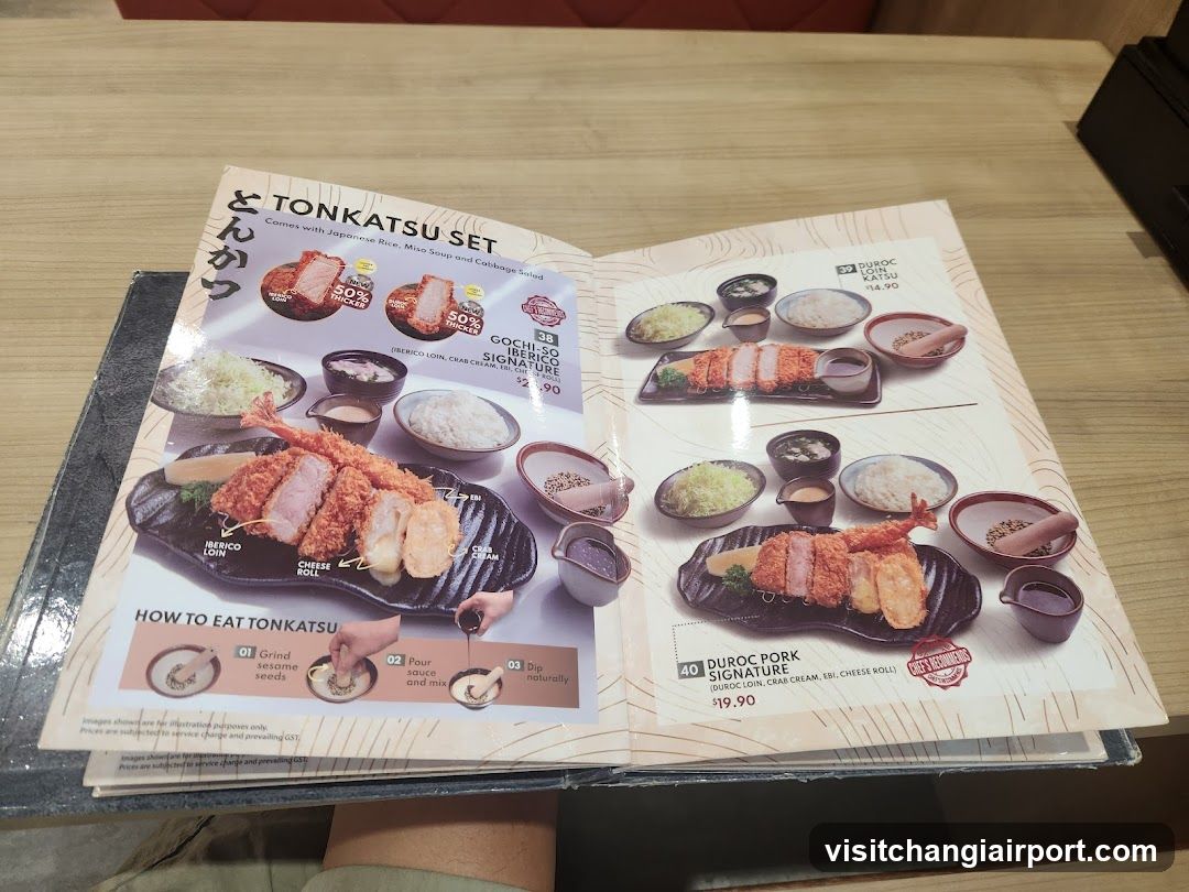 Tonkatsu Set Menu Page