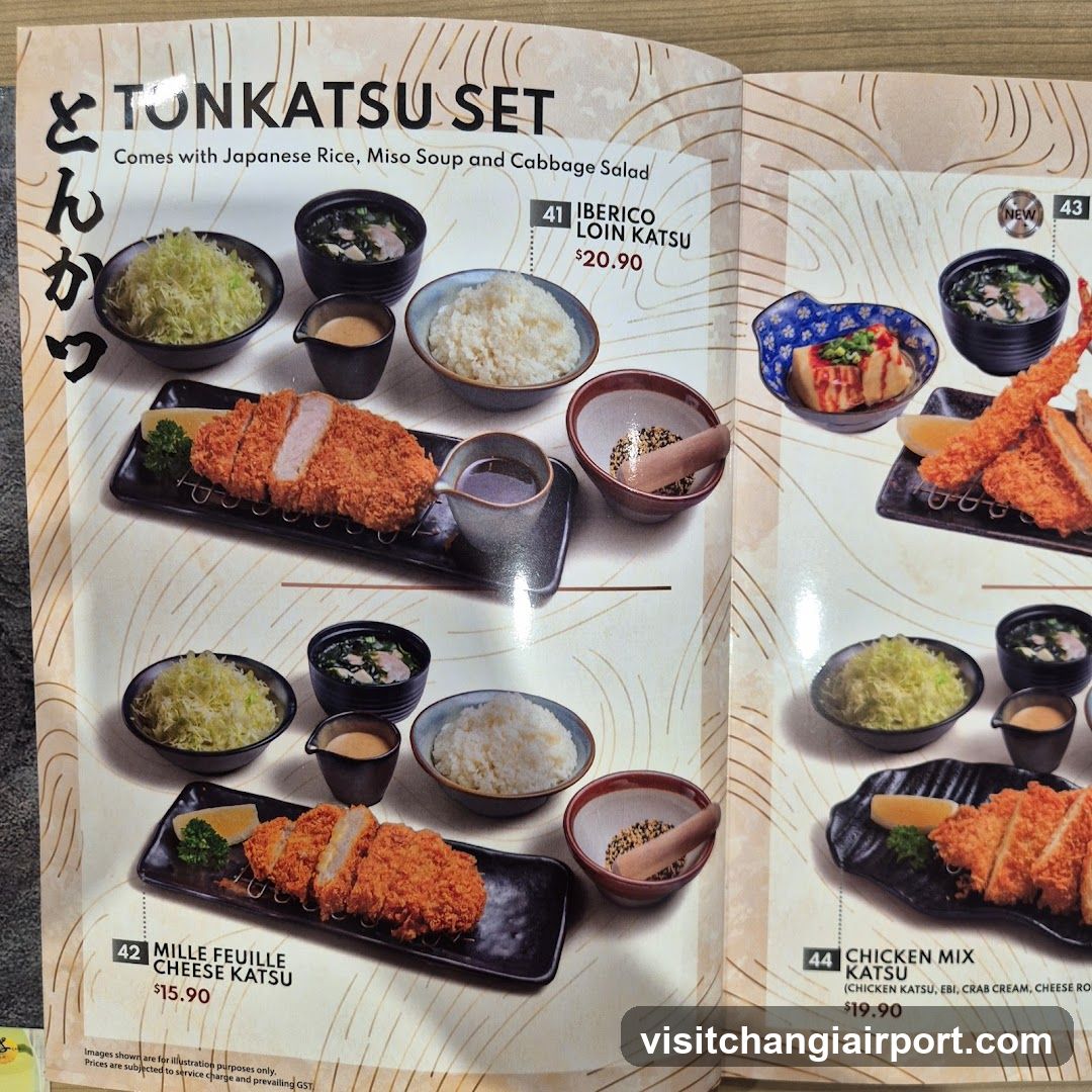 Tonkatsu Set Menu Page