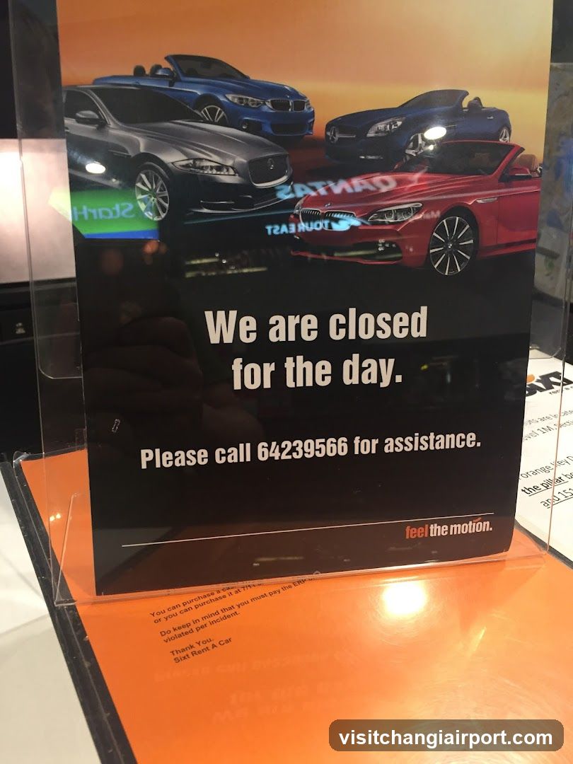 Sixt Car Rental Singapore - Airport Counter