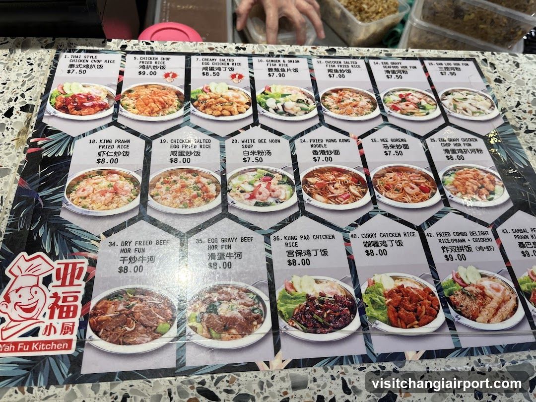 Yah Fu Kitchen Menu