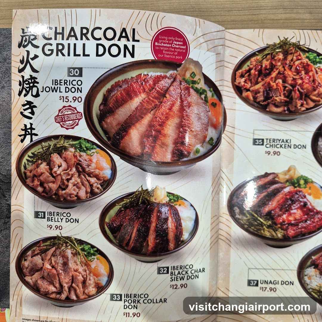 Charcoal Grill Don Menu Page