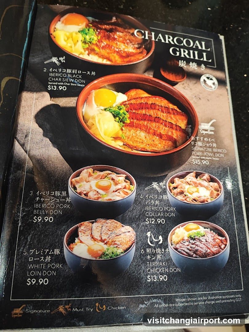 Charcoal Grill Menu