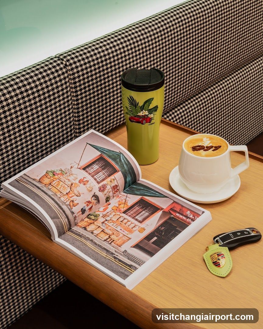 Coffee and Magazine on a Table